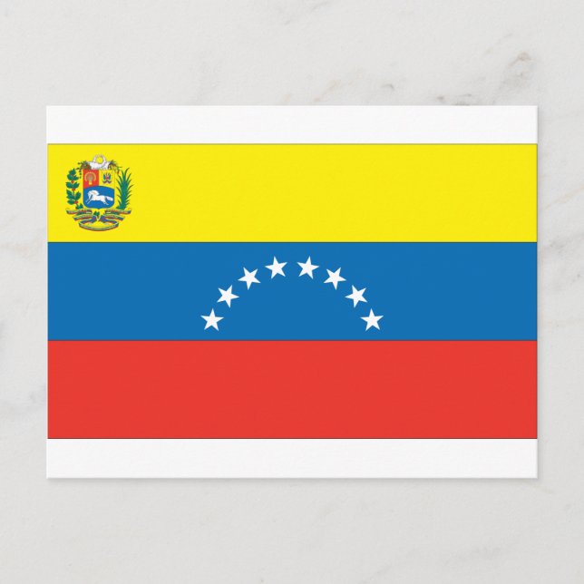 Venezuelas Flagga Vykort (Framsida)