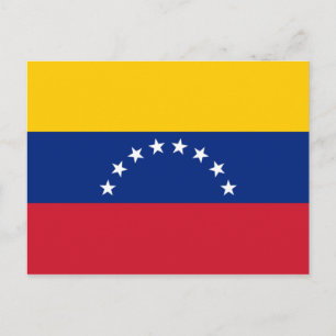 Venezuelas flagga vykort