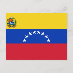 Venezuelas flagga vykort