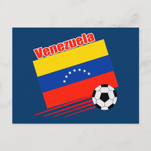Venezuelas fotbollslag vykort (Framsida)