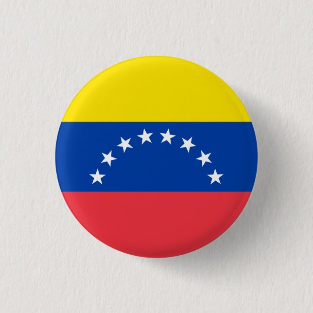 Venezuelas nationella flagga knapp (Framsida)