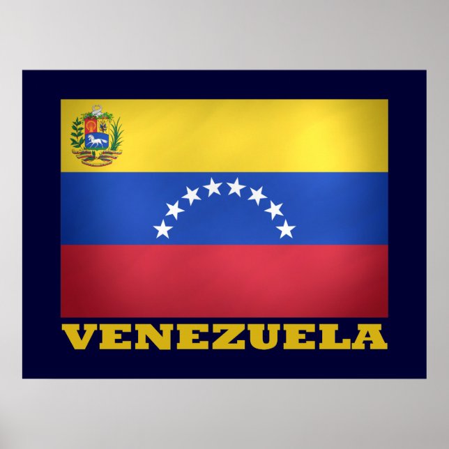 Venezuelas nationella Flagga Poster (Framsidan)