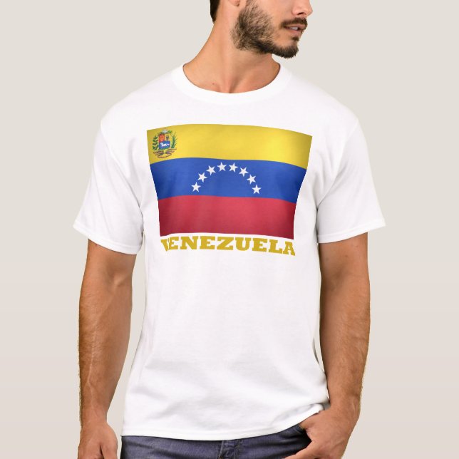 Venezuelas nationella Flagga Tee Shirt (Framsida)