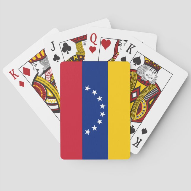 Venezuelas (Venezuelas) Flagga Spelkort (Baksidan)