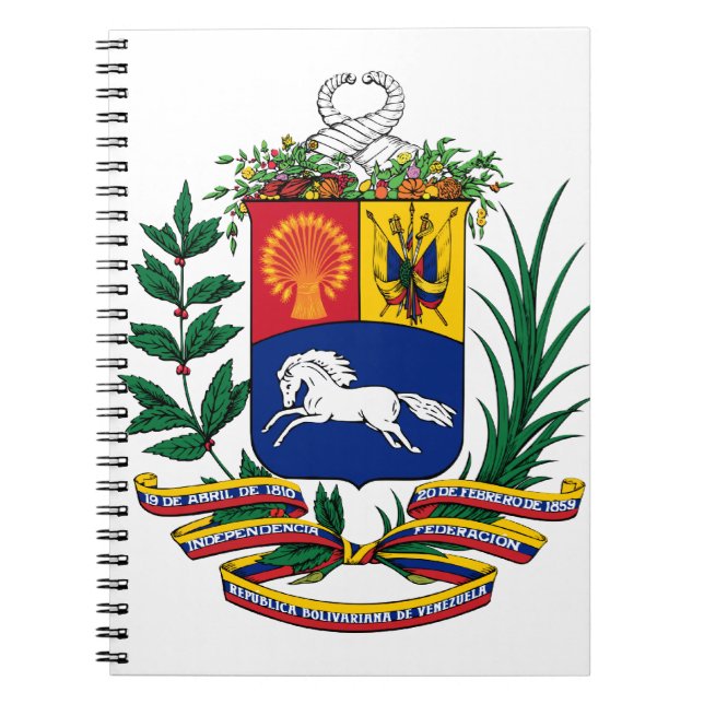 venezuelemblem anteckningsbok (Framsidan)