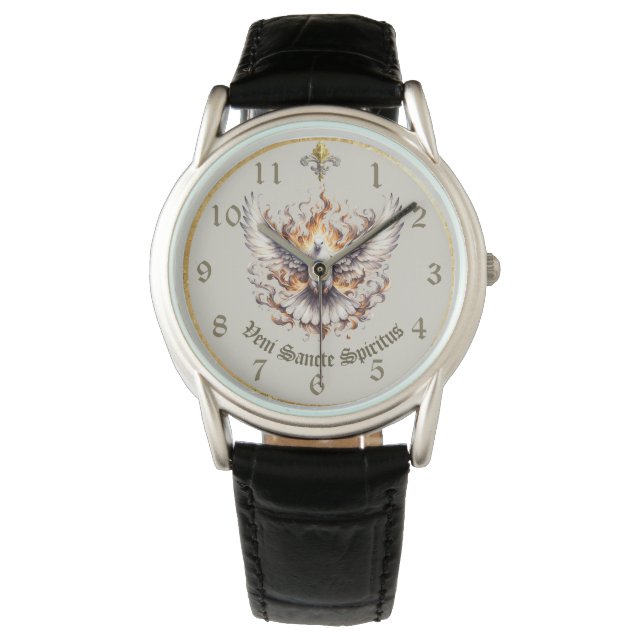 Veni Sancte Spiritus Kom Heliga Spirit Watch Armbandsur (Framsida)