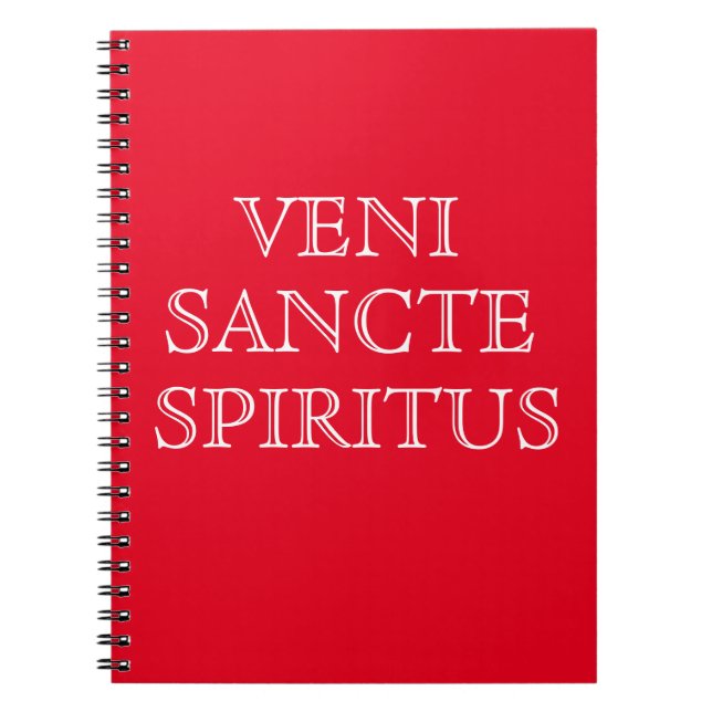 Veni Sancte Spiritus Prayer Journal Anteckningsbok (Framsidan)
