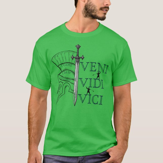 veni vici vidi romarriket spqr t-shirt (Framsida)