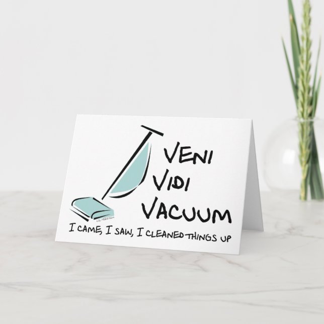 Veni Vidi Vacuum Kort (Framsida)