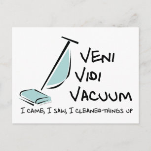 Veni Vidi Vacuum Vykort