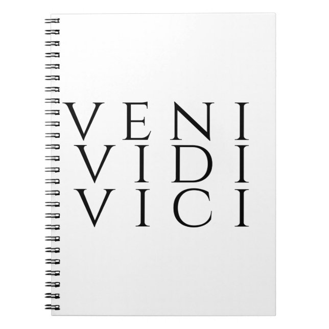 Veni Vidi Vici Anteckningsbok (Framsidan)