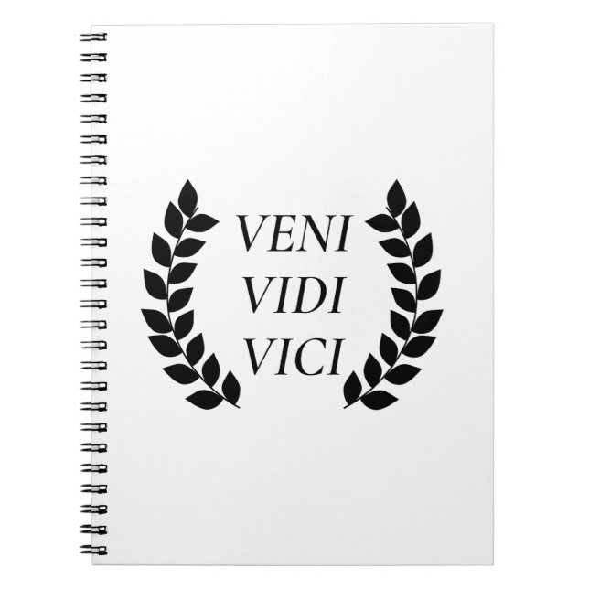 Veni Vidi Vici Anteckningsbok (Framsidan)