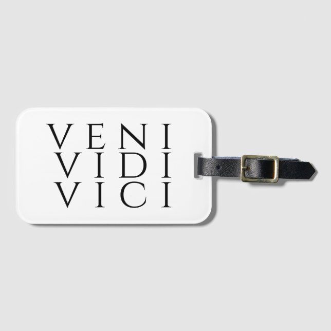 Veni Vidi Vici Bagagebricka (Framsida horisontal)