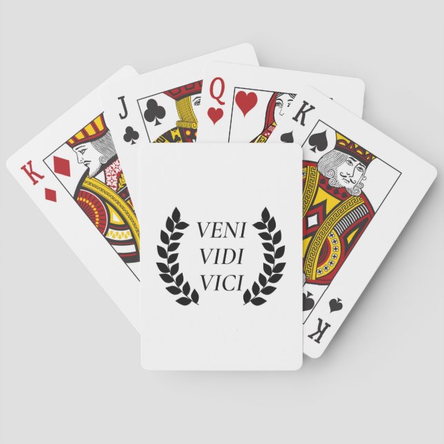 Veni Vidi Vici Casinokort (Baksidan)