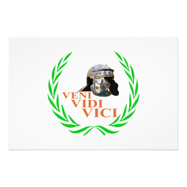 Veni Vidi Vici Fototryck (Framsidan)