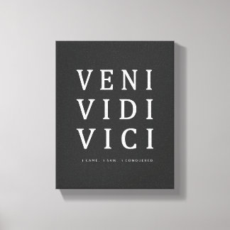 Veni Vidi Vici | Inspirationell offertväggskonst Canvastryck