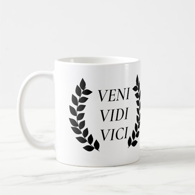 Veni Vidi Vici.. Jag såg att jag erövrade Kaffemugg (Vänster)