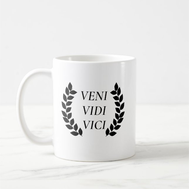 Veni Vidi Vici Jag såg att jag erövrade Kaffemugg (Vänster)