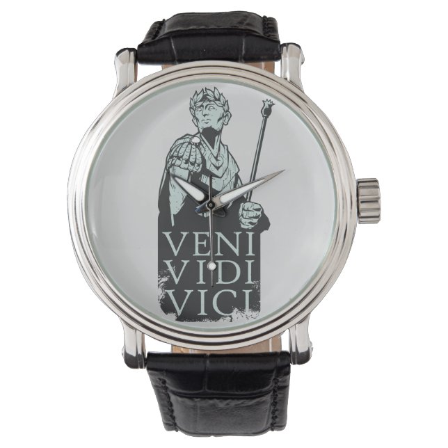 Veni Vidi Vici Julius Caesar Roman Armbandsur (Framsida)