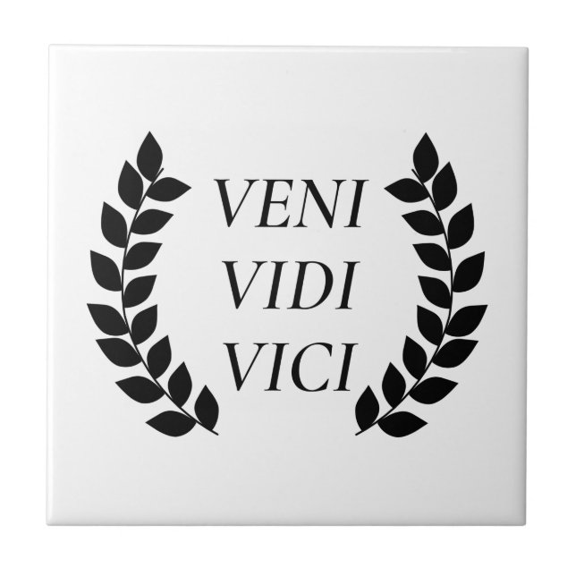 Veni Vidi Vici Kakelplatta (Framsidan)