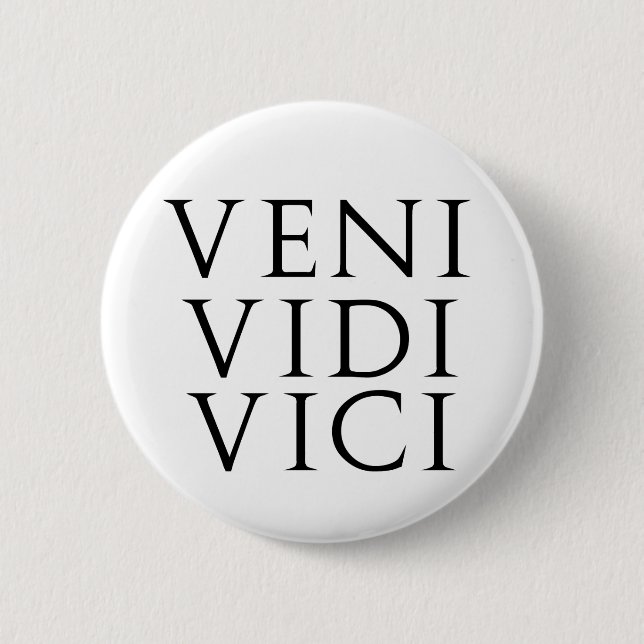 Veni Vidi Vici Knapp (Framsida)