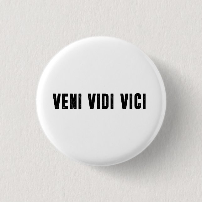 Veni vidi vici knapp (Framsida)