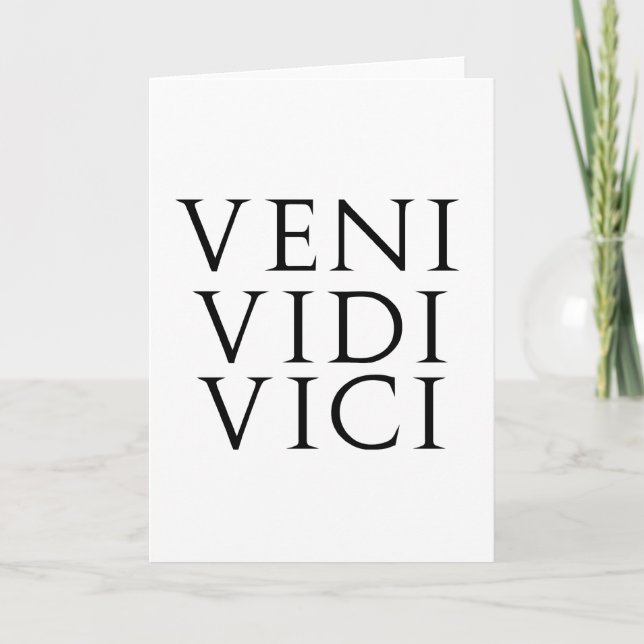 Veni Vidi Vici Kort (Framsida)