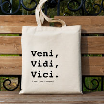 Veni, Vidi, Vici Minimalist Aesthetic Quote