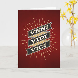 Veni Vidi Vici Red Kort