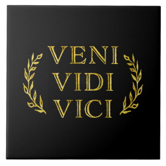 Veni Vidi Vici rolig modig vinnare Kakelplatta