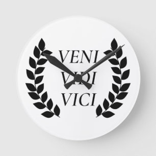 Veni Vidi Vici Rund Klocka