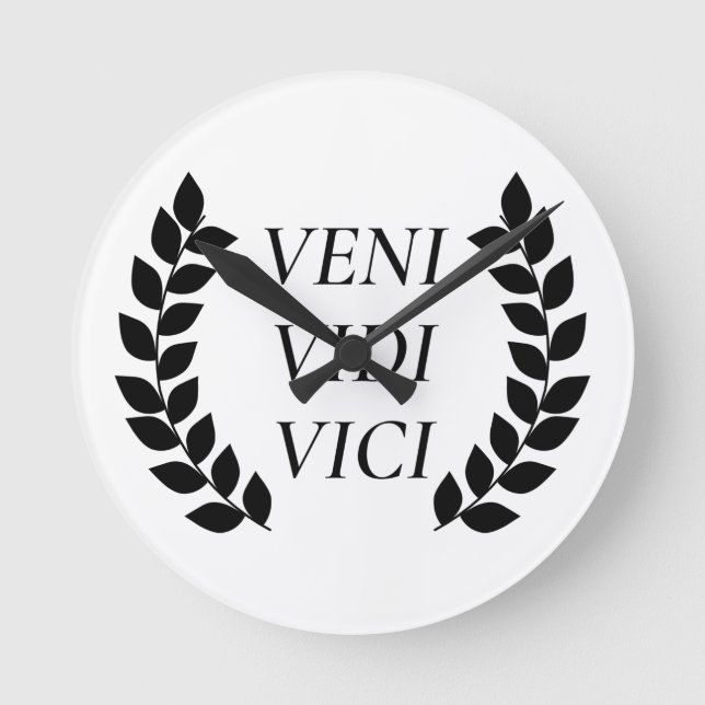 Veni Vidi Vici Rund Klocka (Framsida)