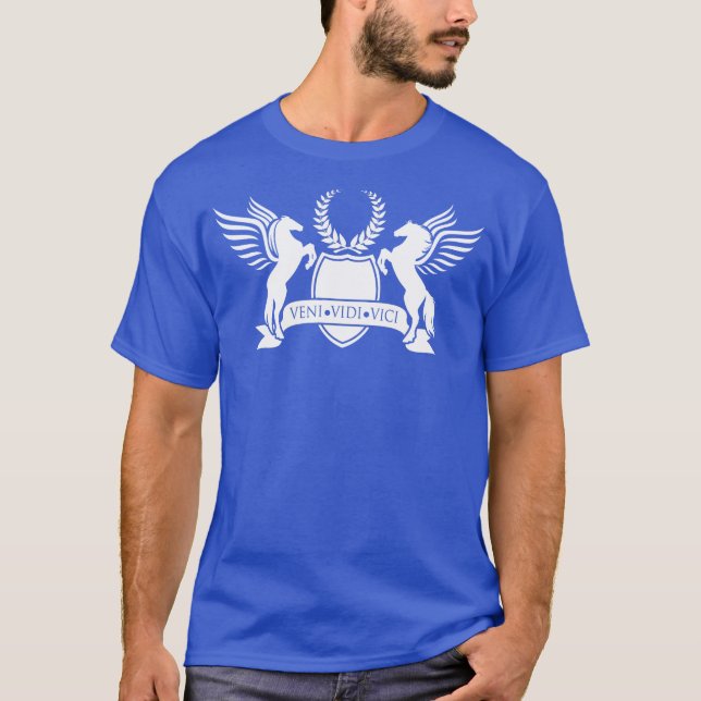 Veni Vidi Vici stort emblem T Shirt (Framsida)