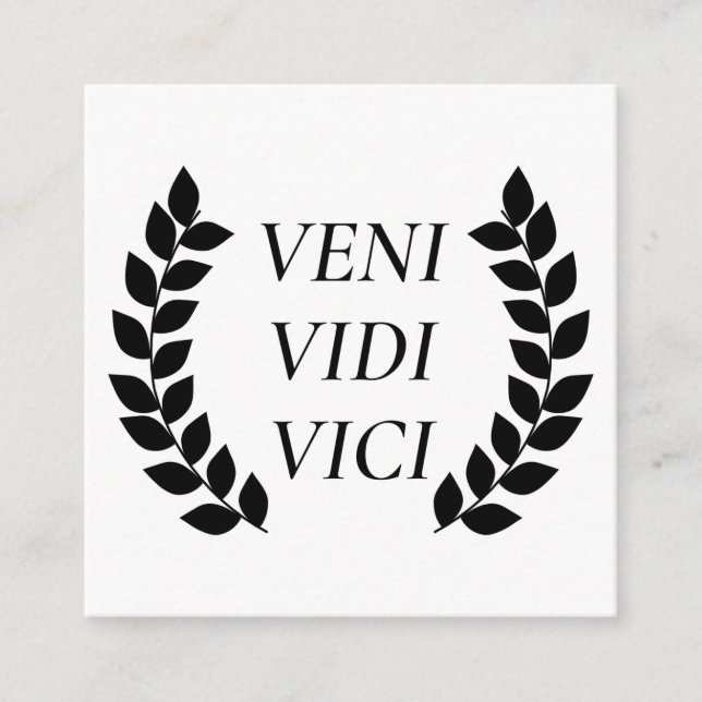 Veni Vidi Vici Tilläggskort (Framsida)