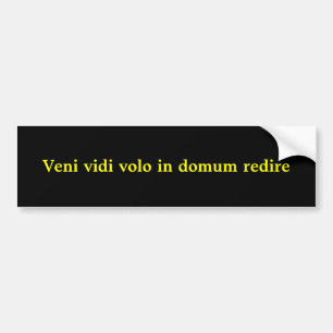 Veni vidivolo i domumredire bildekal
