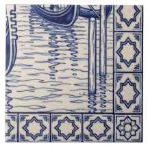 Venice Azulejo Mural Kakelplatta 6 av 6 Nere till