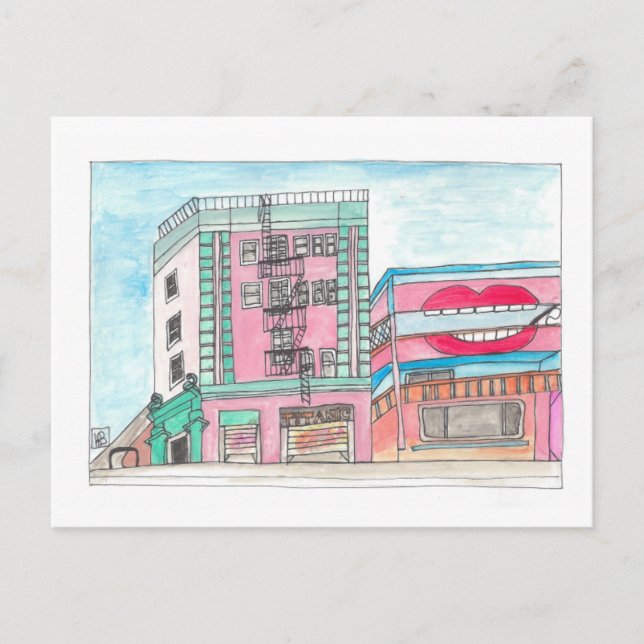 Venice Beach Boardpromenad #3 Vykort (Framsida)