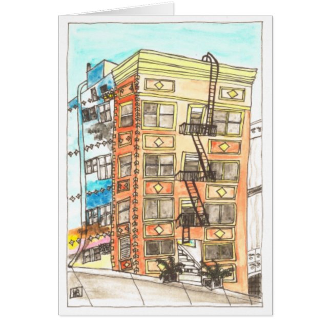 Venice Beach Boardpromenad #6 Hälsningskort (Framsidan)