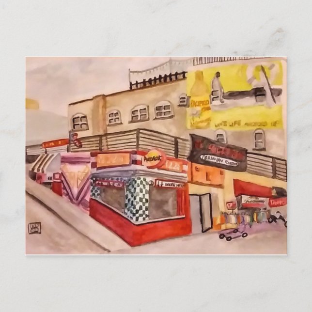 Venice Beach Boardpromenad Vykort (Framsida)