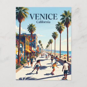 Venice Beach Boardwalk Kalifornien Vykort