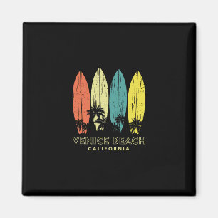 Venice Beach Ca Surfbrädor Vintage Herr Kvinnor So Magnet