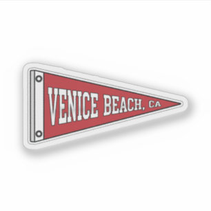 Venice Beach, CA vimpel Klistermärken
