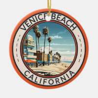 Venice Beach California Boardgångpromenavel Art Re
