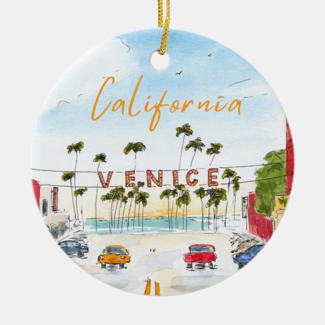 Venice Beach California Ornament (Framsidan)