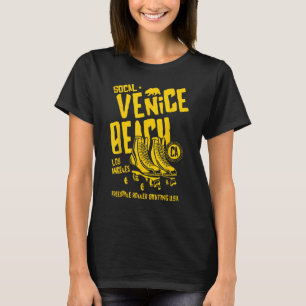 Venice Beach California Retro Roller Skate 8 T Shirt