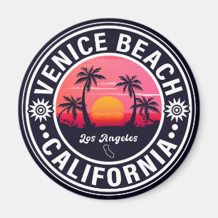 Venice Beach California Retro Sunset Souvenirs 60- Magnet
