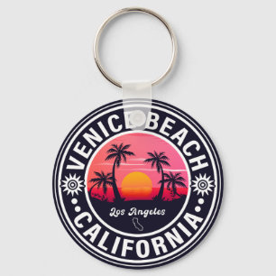 Venice Beach California Retro Sunset Souvenirs 60- Nyckelring