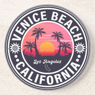 Venice Beach California Retro Sunset Souvenirs 60- Underlägg