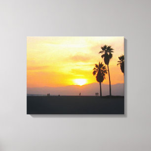Venice Beach California Sunset Canvastryck