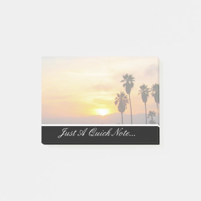 Venice Beach California Sunset Post-it Notes Block (Framsida)